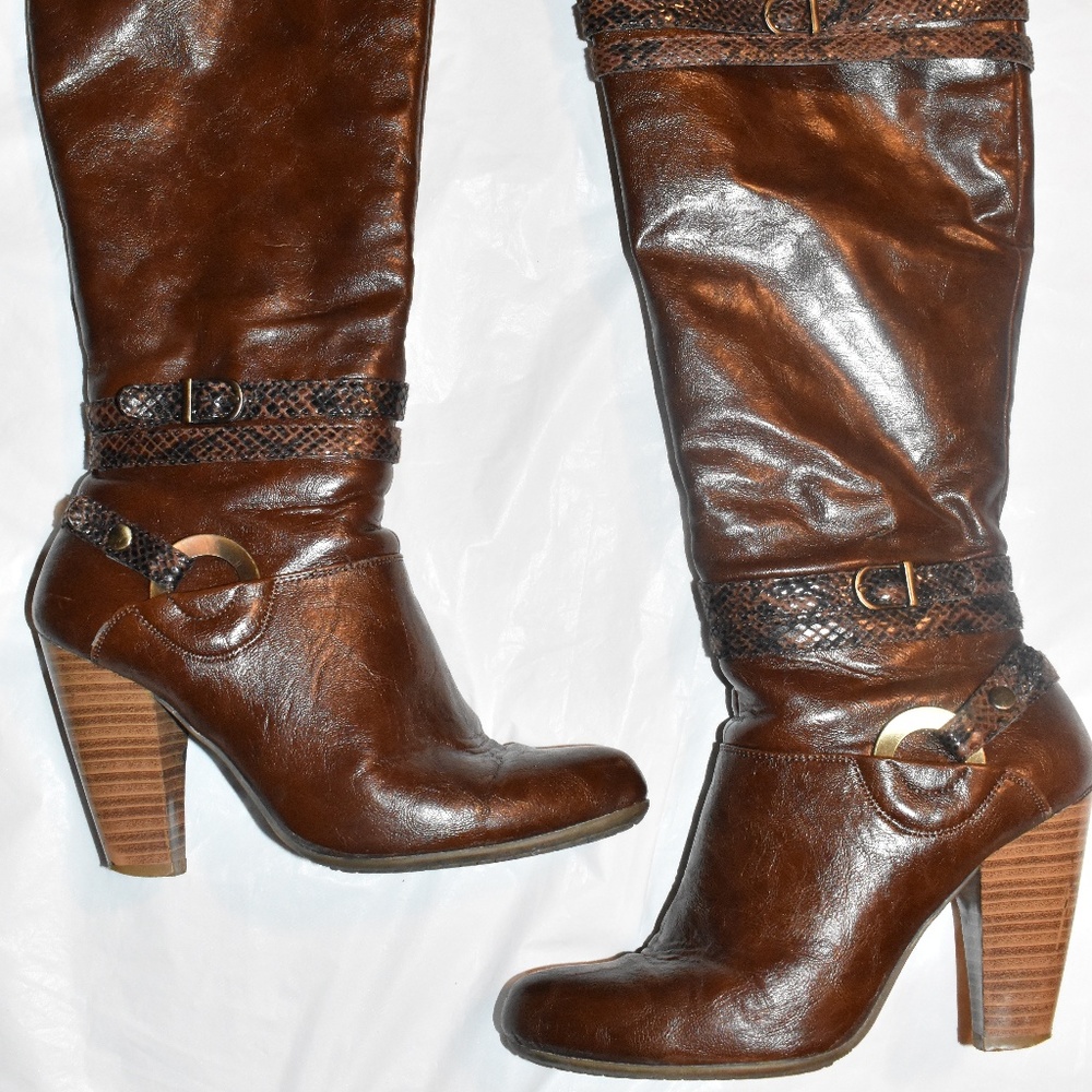 BASS WOMEN'S BROWN BOOTS BORDEAUX SIZE 7